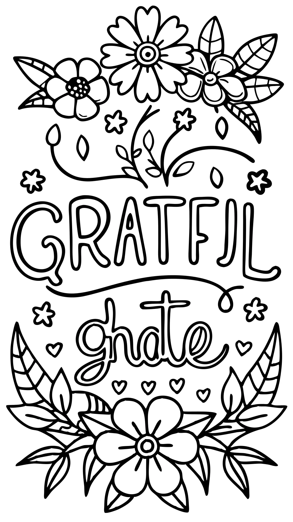 coloriages de gratitude